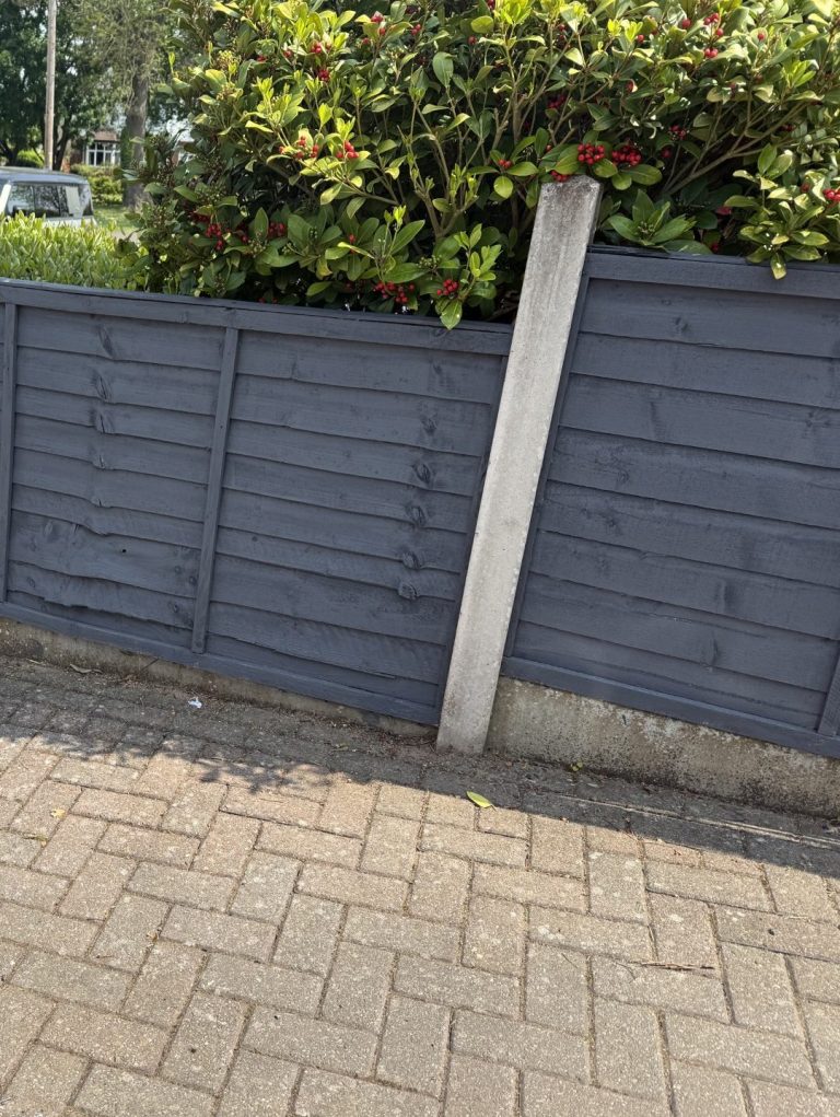 Small fence panels painted